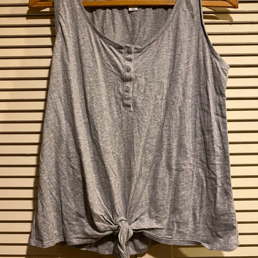 Old Navy Tie Front Button Tank